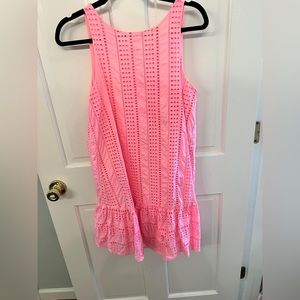 Hot pink vineyard vines dress